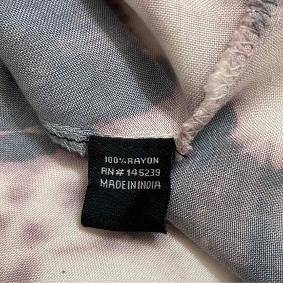 Sim & Sam Tye Dye Wrap Gray & Cream Skirt(Size Medium) - Picture 8 of 9